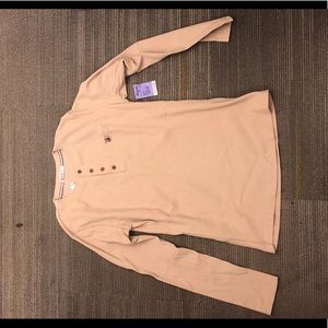 Men’s medium thermal knit Henley top